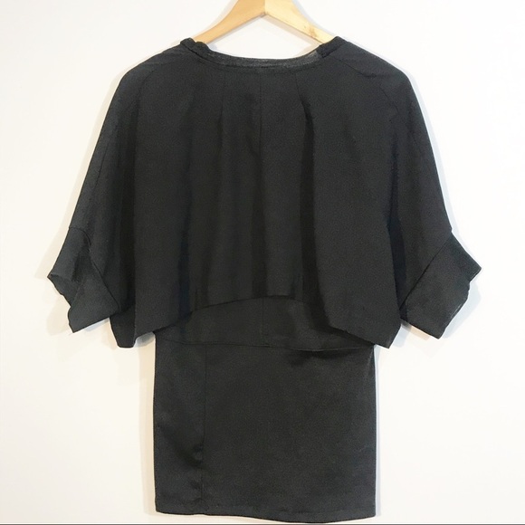 ZARA W/B Collection Layer Black Top - Picture 2 of 7